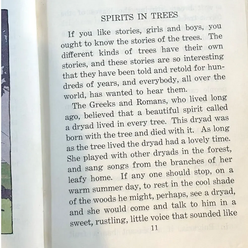 Vintage 1940 Stories in Trees Book by Maru I. Curtis, Library Binding, HC